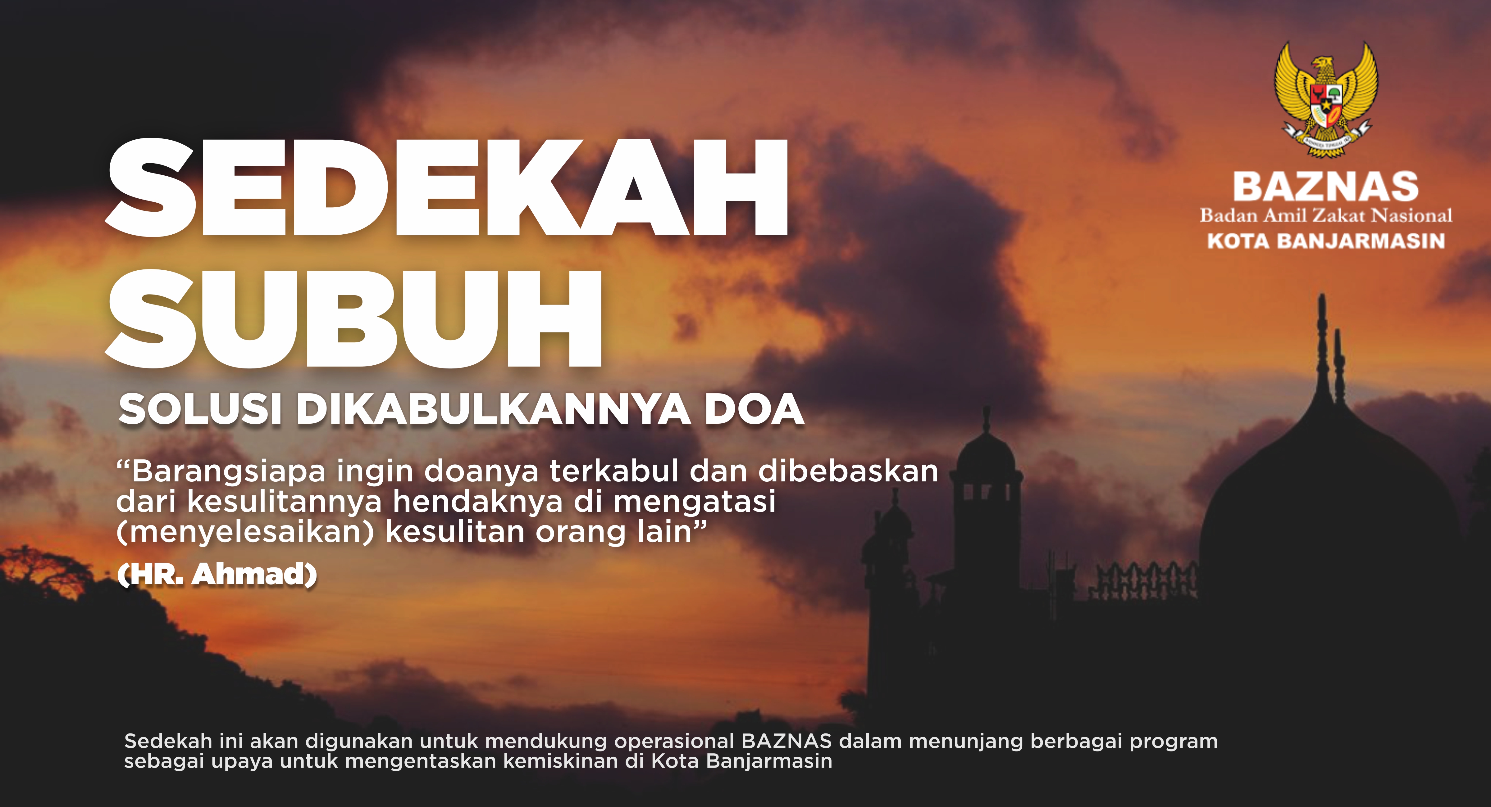 Awali Hari Dengan Sedekah Subuh Untuk Orang Yang Membutuhkan