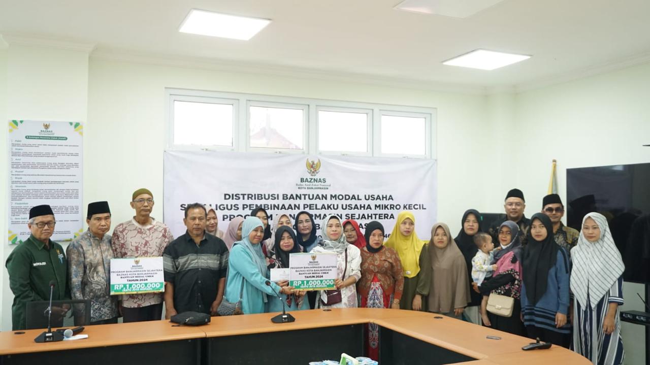 Baznas Banjarmasin Bantu 1 Juta per Penerima untuk Penguatan Usaha Mikro